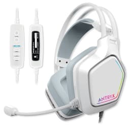 AUDIFONO ANTRYX CHROME STORM ENIGMA WHITE 7.1 ,VIBRADOR, USB - 1