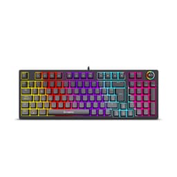 TECLADO GAMER MECANICO CYBERTEL STRIKER+ CBX K1005 RAINBOW/ 96KEYS USB - 1